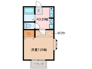 ボヌールA棟の物件間取画像